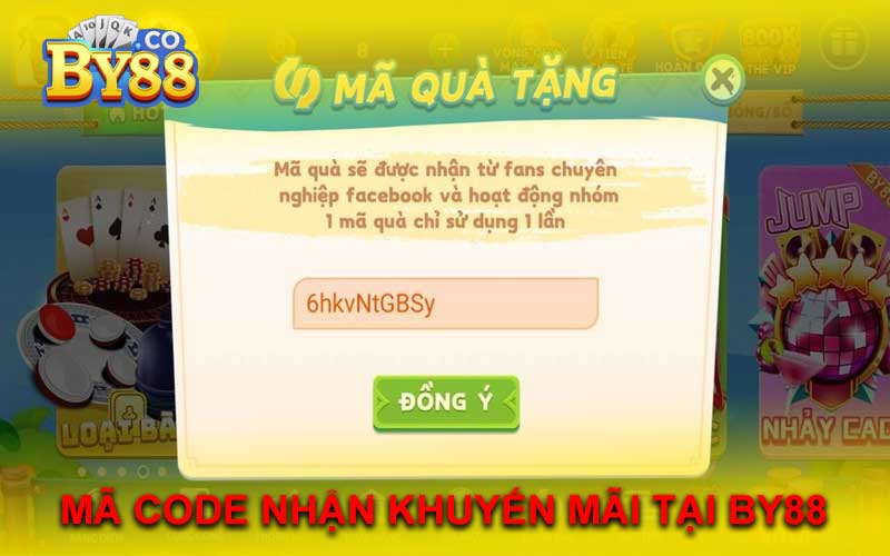 MÃ CODE NHẬN KHUYẾN MÃI TẠI BY88